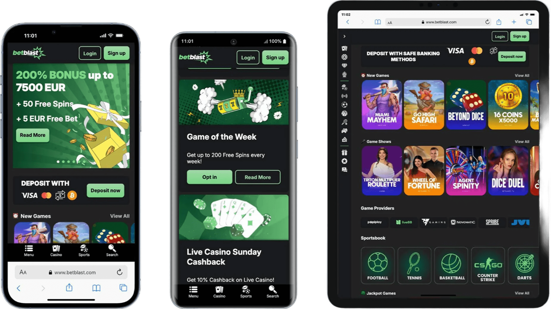 BetBlast Casino App Screenshot